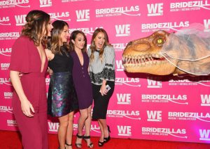 NEW YORK, NY - FEBRUARY 22: Desiree Hartsock, DeAnna Pappas, Ashley Hebert, and Trista Sutter attend WE tv Launches Bridezillas Museum Of Natural Hysteria on February 22, 2018 in New York City.