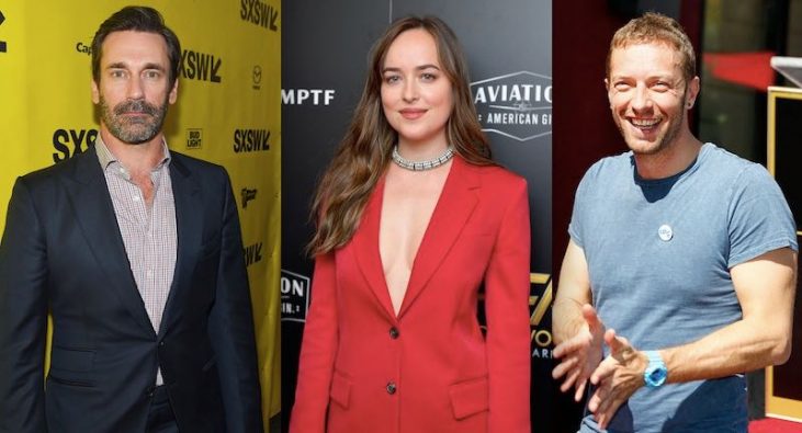 Jon Hamm Dakota Johnson Chris Martin