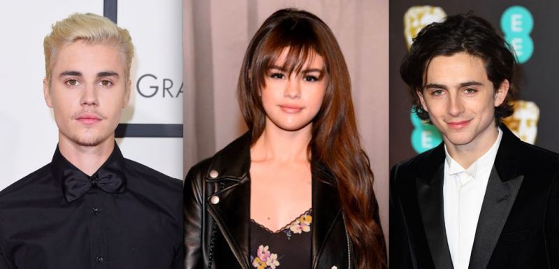 Justin Bieber Selena Gomez Timothee Chalamet