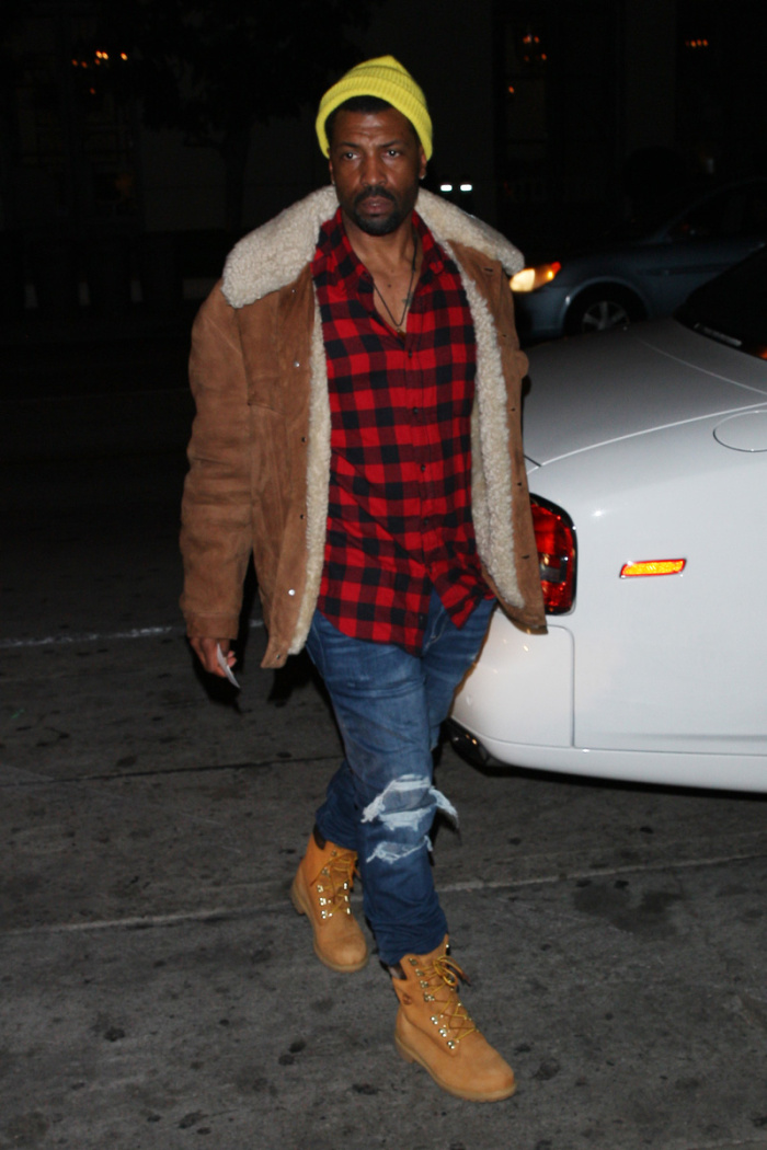 Actress Claudia Jordan and Deon Cole arrive together but walk in separately to Catch LA Restaurant for dinner in West Hollywood <P>