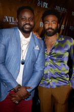 ATLANTA, GA - FEBRUARY 26: Brian Tyree Henry and Donald Glover attend a screening of FX's "Atlanta, Robbin' Season" at Starlight Six Drive In on February 26, 2018 in Atlanta, Georgia.