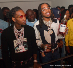 Migos Hosted an Album Release Party (Last Night) During All star weekend at Boulevard3 Sponsored By AG Entertainment.