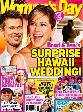 Brad Pitt Jennifer Aniston Hawaii Wedding