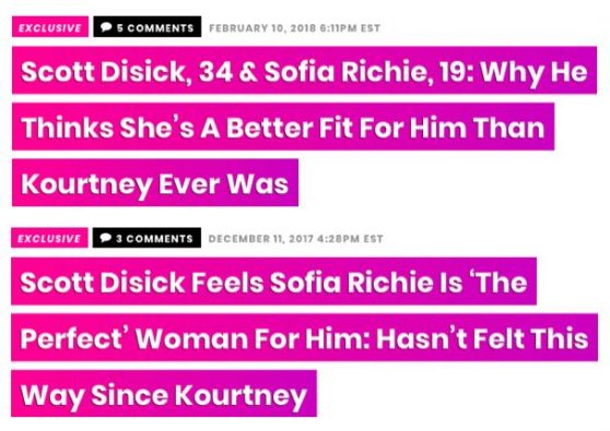 Scott Disick Sofia Richie Kourtney Kardashian