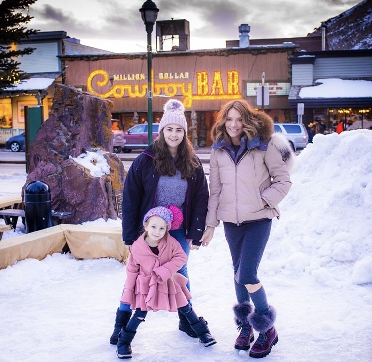 Cary With Her Step Daughter Lara & Daughter Zuri