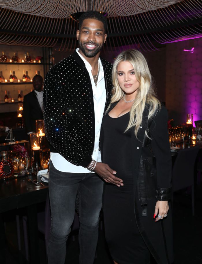LOS ANGELES, CA - FEBRUARY 17: Tristan Thompson and Khloe Kardashian attend the Klutch Sports Group "More Than A Game" Dinner Presented by Remy Martin at Beauty & Essex on February 17, 2018 in Los Angeles, California.
