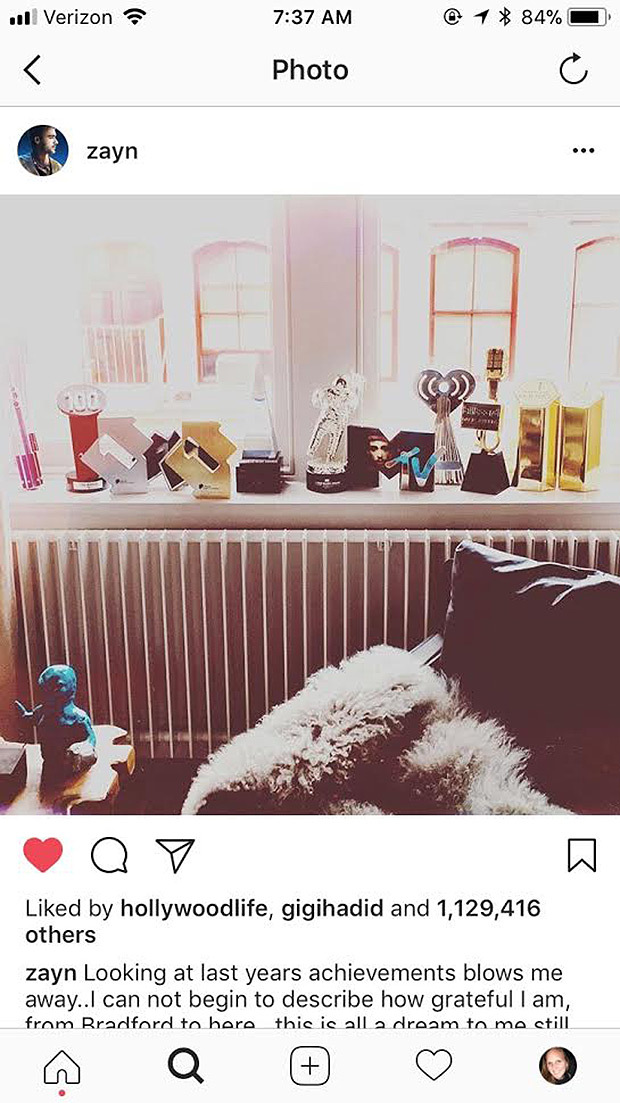 zayn malik instagram photo