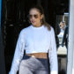 Jennifer Lopez and Alex Rodriguez leave the gym