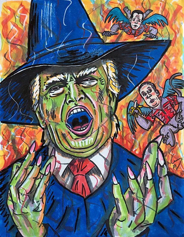 Donald Trump painting