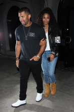 Ciara and Russell Wilson are all smiles as they leave Craig's Restaurant after having dinner in West Hollywood