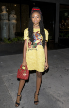 Skai Jackson was seen arriving to a 'Dior' private party in West Hollywood, CA