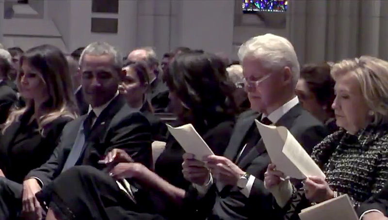 Melania Trump, Barack Obama, Michelle Obama, Bill Clinton, Hillary Clinton