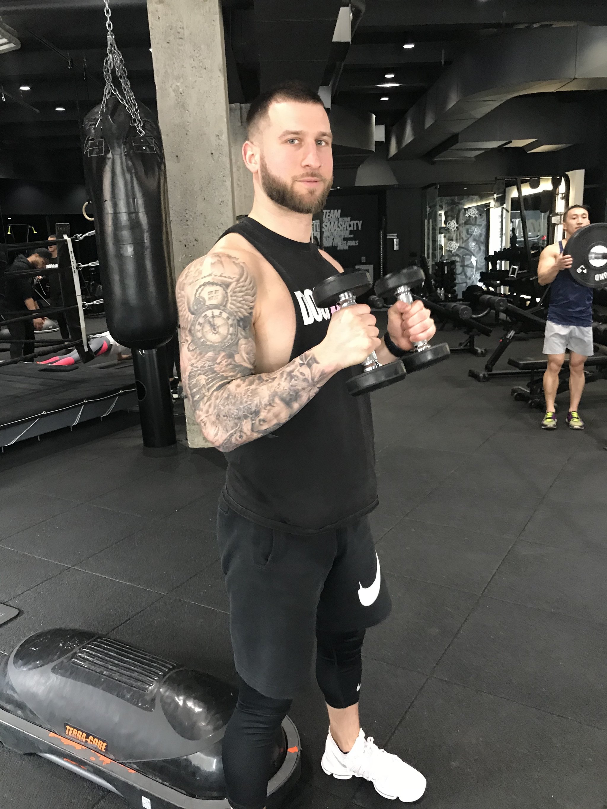 Matt showing me the next move