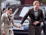Prince Harry and fiancé Meghan Markle visit Reprezent 107.3FM in Brixton