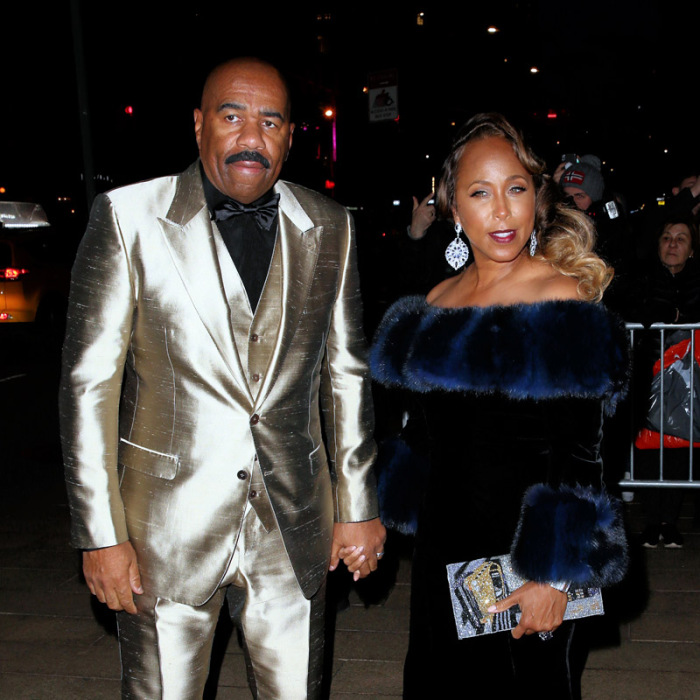 Dolce & Gabbana Alta Moda Women's Couture Fashion Show in NYC Steve Harvey and Marjorie Elaine Harvey