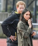 Prince Harry, Patron of the Invictus Games Foundation, and Ms. Meghan Markle attend the UK team trials for the Invictus Game