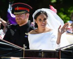 The Duke and Duchess of Sussex on the 'Long Walk'
