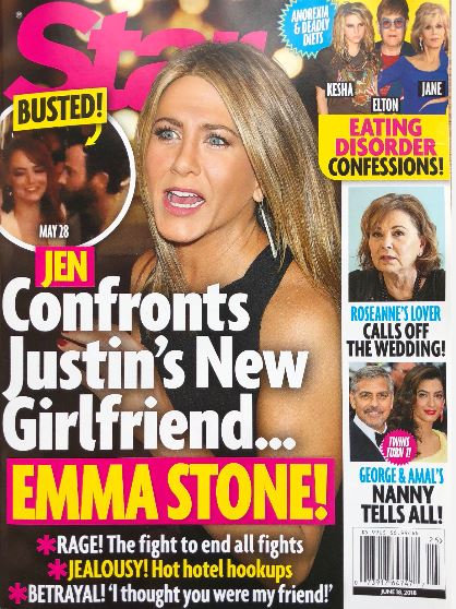 Jennifer Aniston Emma Stone Star Cover