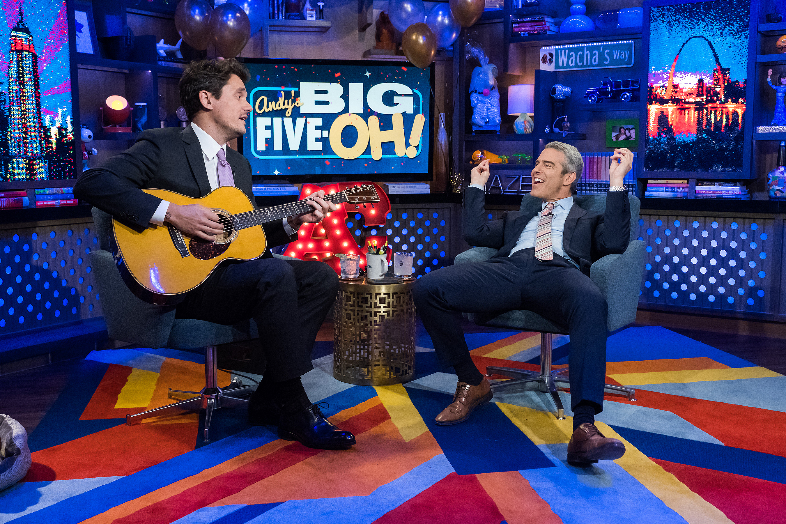 John Mayer and Andy Cohen