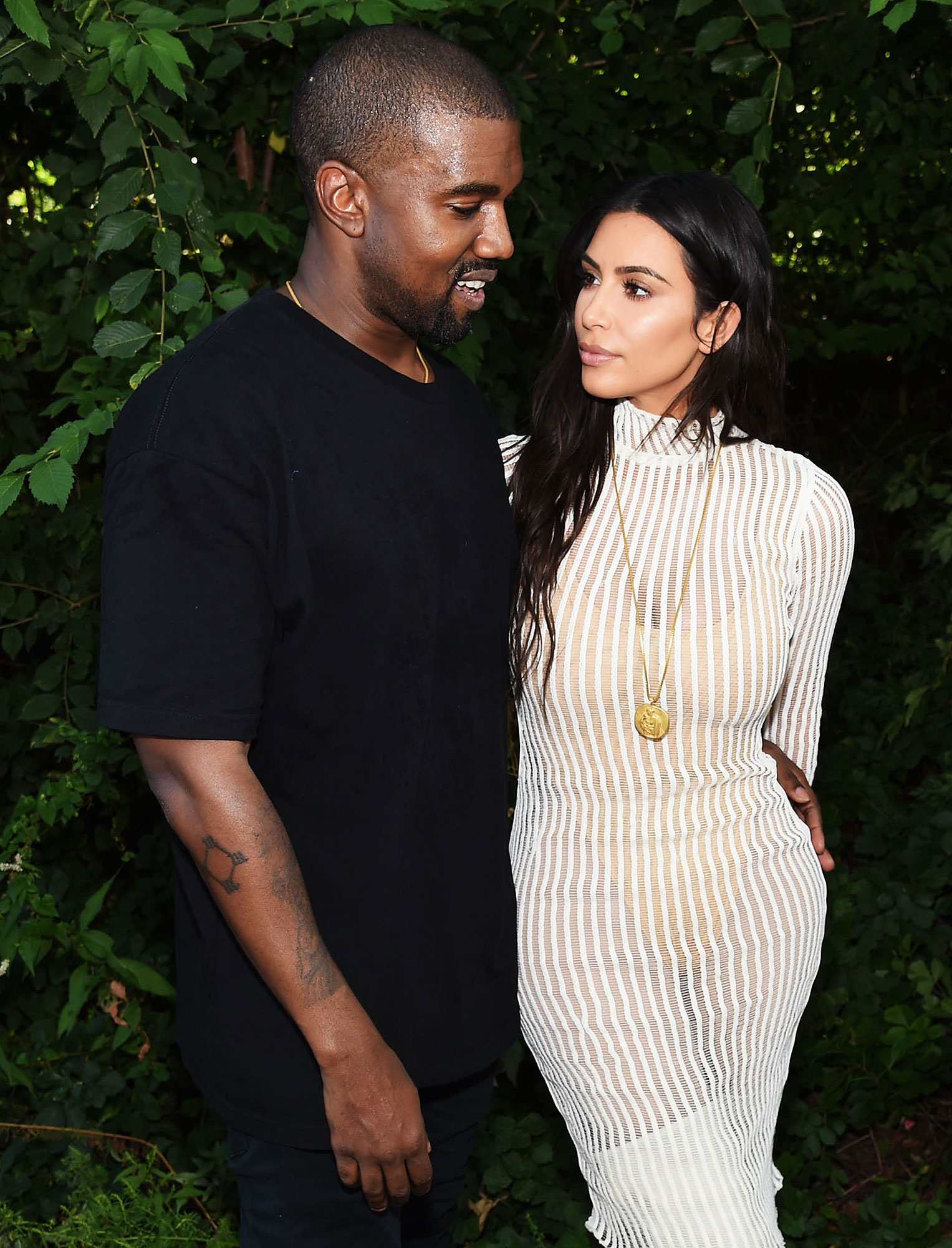 Kanye West and Kim Kardashian