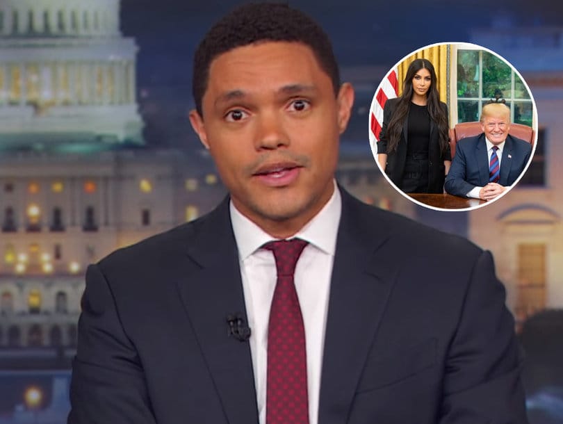 Trevor Noah Fires Back at CNN to Defend Kim Kardashian's Trump Meeting: 'I Want Her to Stay There Longer'