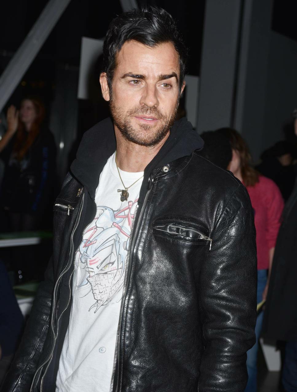 Justin Theroux at the Adam Selman show in Spring Studios during New