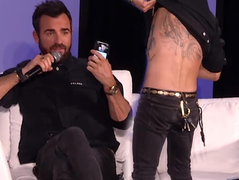 Justin Theroux Reveals Heartwarming Inspiration Behind His Massive Back Tat...